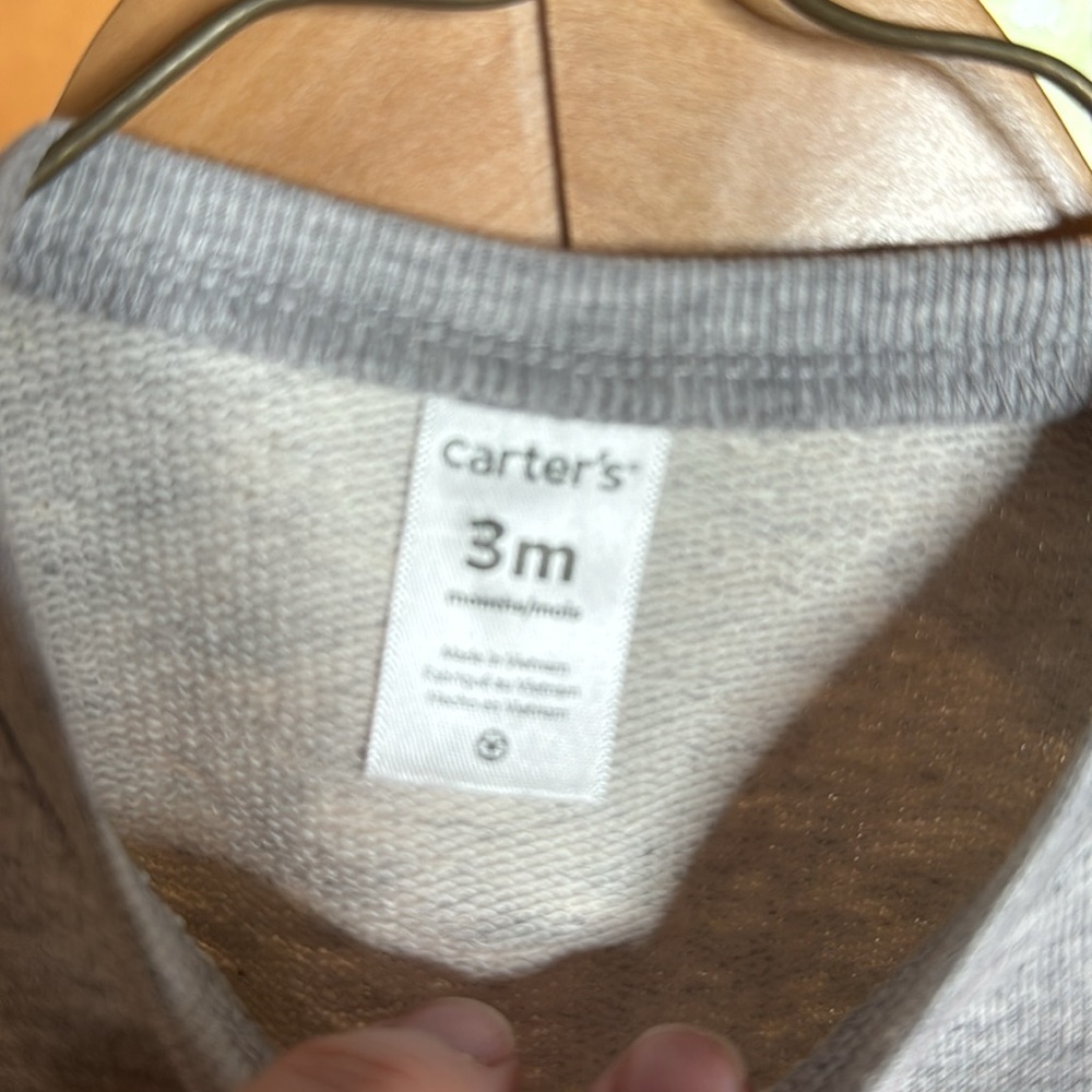 NWT Carter's 2-Piece Mommy Heart Top & Knit Denim Legging Set Size 3 Mths - Picture 5 of 11